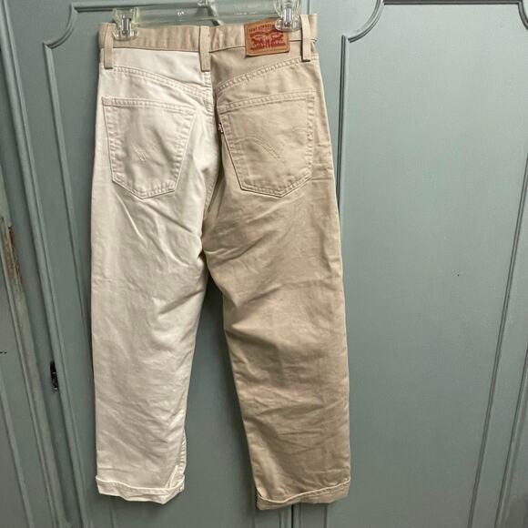 Levis Ribcage Straight Ankle Size 27 Two Tone Cuffed Jeans - Picture 4 of 5